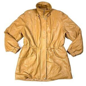 Damselle‎ Nordstrom Drawstring Waist Leather Jacket